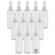   Made in Usa  Plastic Spray Bottle Fine Mist 4 Oz 120Ml   Refillable, Reusable,