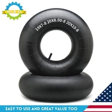 2Pack 20x10-8 / 20x8.00-8 / 20x8x8 Lawn Mower Inner Tubes TR13 Straight Valve