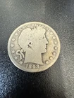 Very Rare 1893-S Barber Half Dollar G+ Details No Reserve