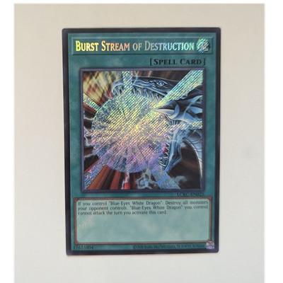 Burst Stream of Destruction - LCKC-EN025 - Secret Rare - NM - FREE SHIPPING