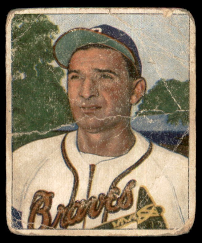 1950 Bowman #109 SID GORDON  Boston Braves  F/G (Creases/Wrinkles)