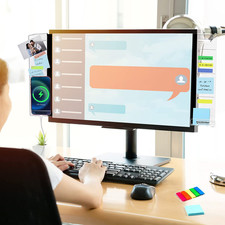 Monitor Memo Board, 2PCS Multifunction Sticky Note Holder for Computer Screen...