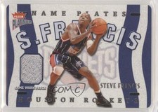 2002-03 Fleer Platinum Nameplates Patch 80/385 Steve Francis #N-SF Patch h2o