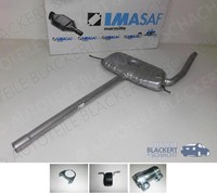 Imasaf Auspuff Mitteltopf für Skoda Superb 1.8T + 1.9 TDI + 2.0 2002-2008