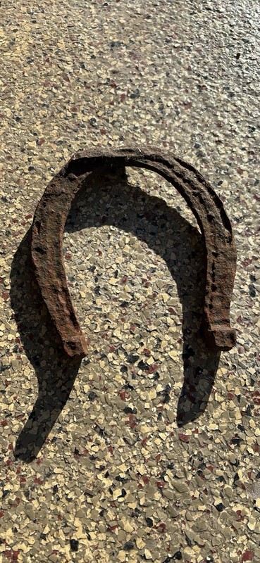 Vintage Horse Shoes Rusty Horseshoe Good Luck Clysdale blacksmith forge
