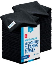 Microfiber Wholesale 12" x 12" Cleaning Cloths 50 Pack Reusable Towels, Was...