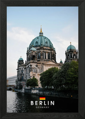 Berlin City Framed Wall Art Poster Canvas Print Picture