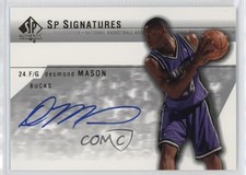 2003-04 SP Authentic SP Signatures Desmond Mason #DE-A Auto g2u