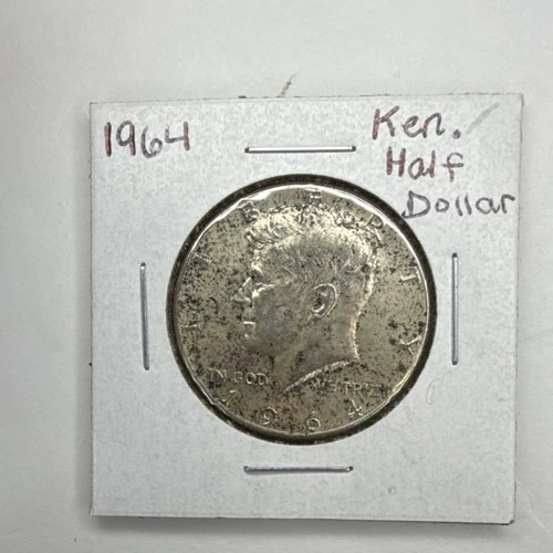 1964 Kennedy Half Dollar 50C Circulated US Coin