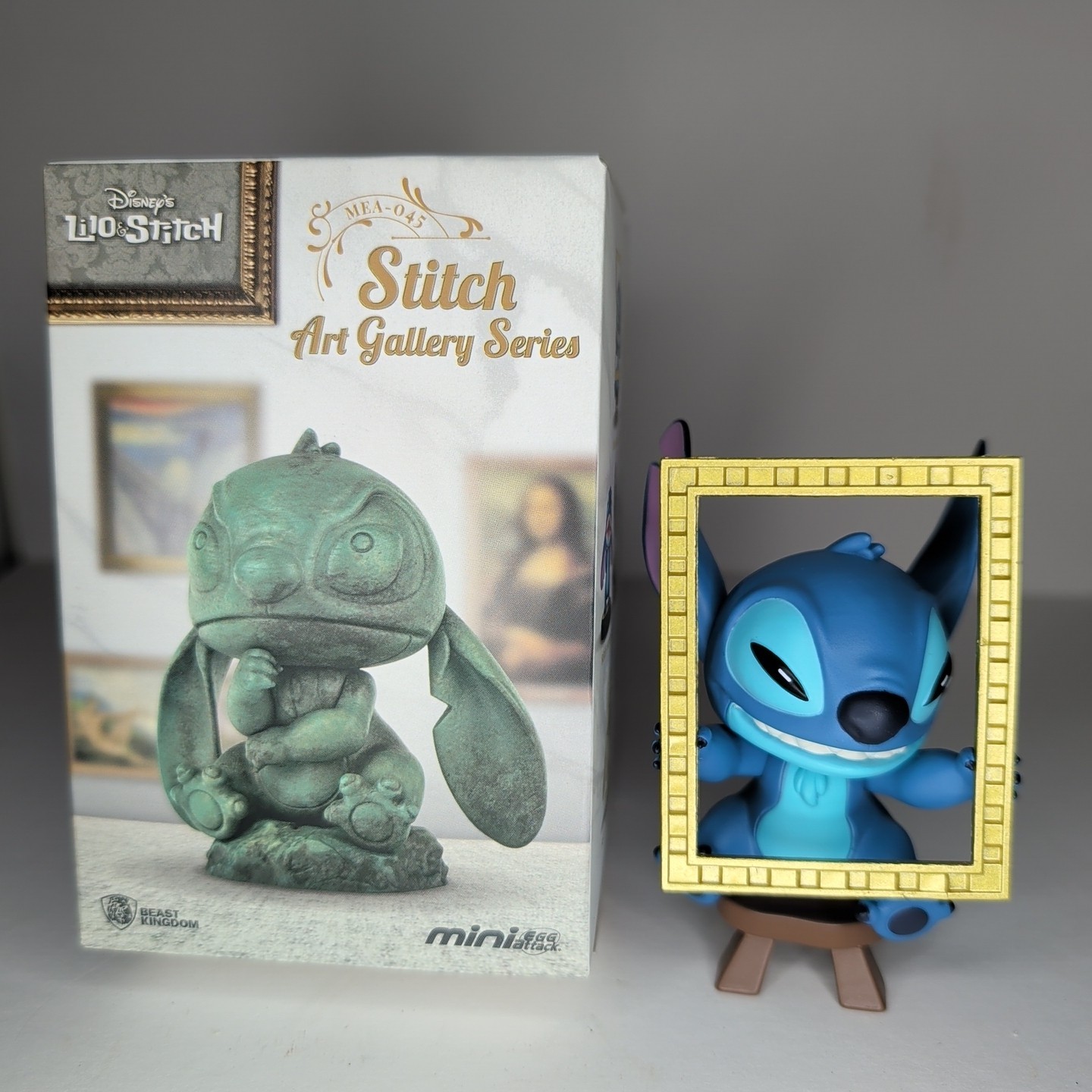 Beast Kingdom MEA-045 Stitch Art Gallery Series Blind Box Figure, Stitch’s Smile