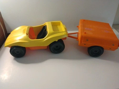 Vintage 1972 Barbie Going Camping Set Breezy Buggy and Tent Dune Buggy Outdoors