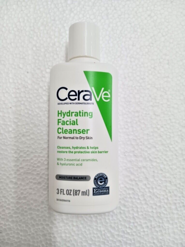 CeraVe Hydrating Facial Cleanser Hyaluronic Acid for Normal to Dry Skin 3 fl oz - Picture 1 of 1