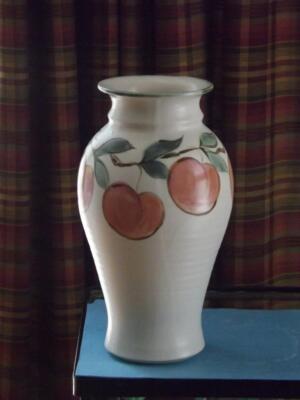 Clouds Folsom Keramik Pfirsich Vase 11 1/2'' Hoch