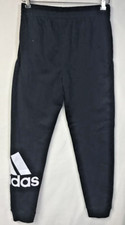 Adidas Fleece Joggers Regular Fit Elastic Waist Black Boy's/Youth Large 14/16 