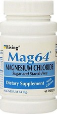 Rising Mag 64 Slow Magnesium Chloride w/ Calcium 60 Tabs  