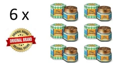 6 x TIGER BALM White Ointment for Headache, Nasal congestion,Insect Bites (30g)