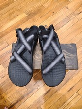Chaco Z/1 Classic Size 12 Mens Strappy Sports Sandals Split Black / Gray