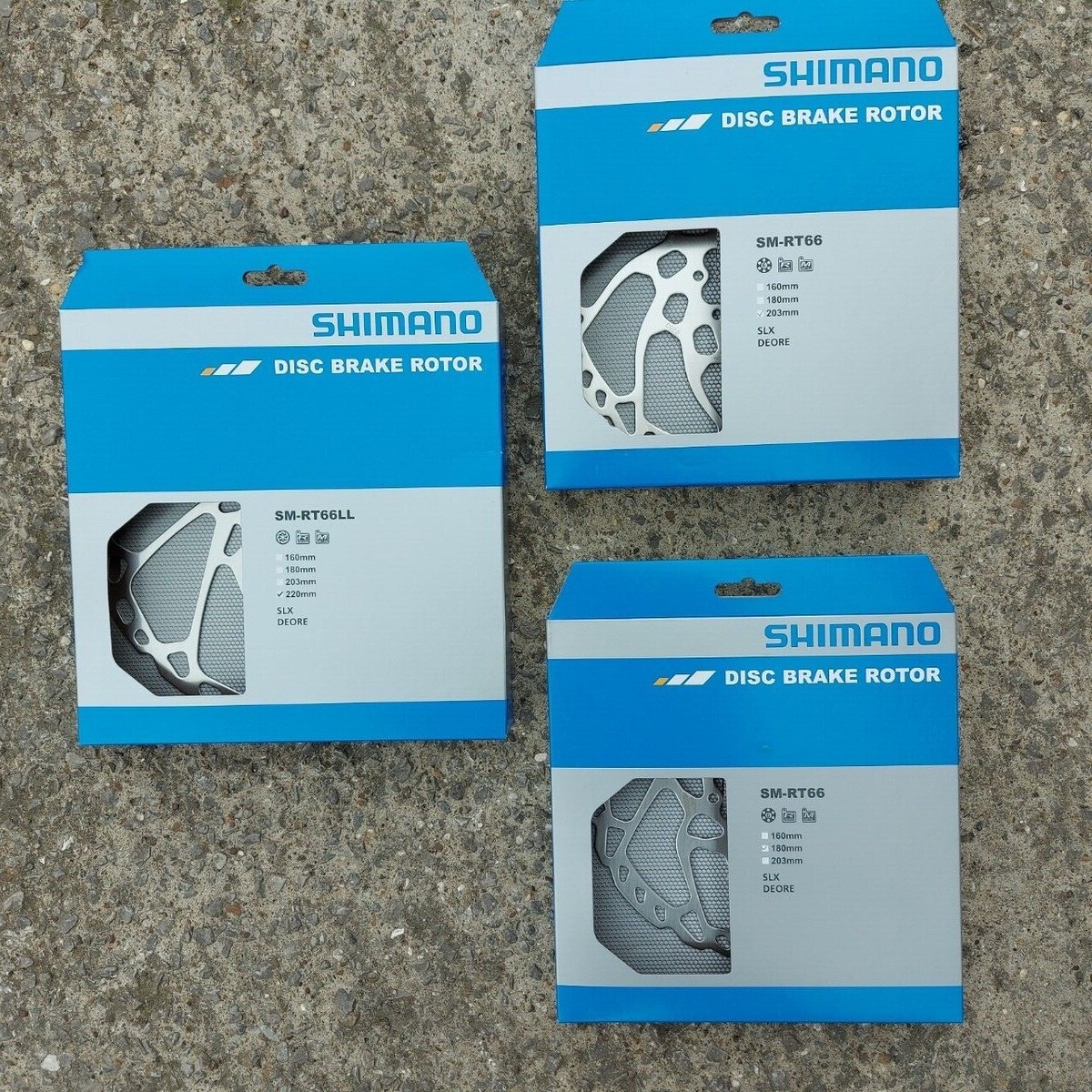 Shimano SM-RT66 Disc Brake ROTOR SLX Deore 160mm 180mm 203mm