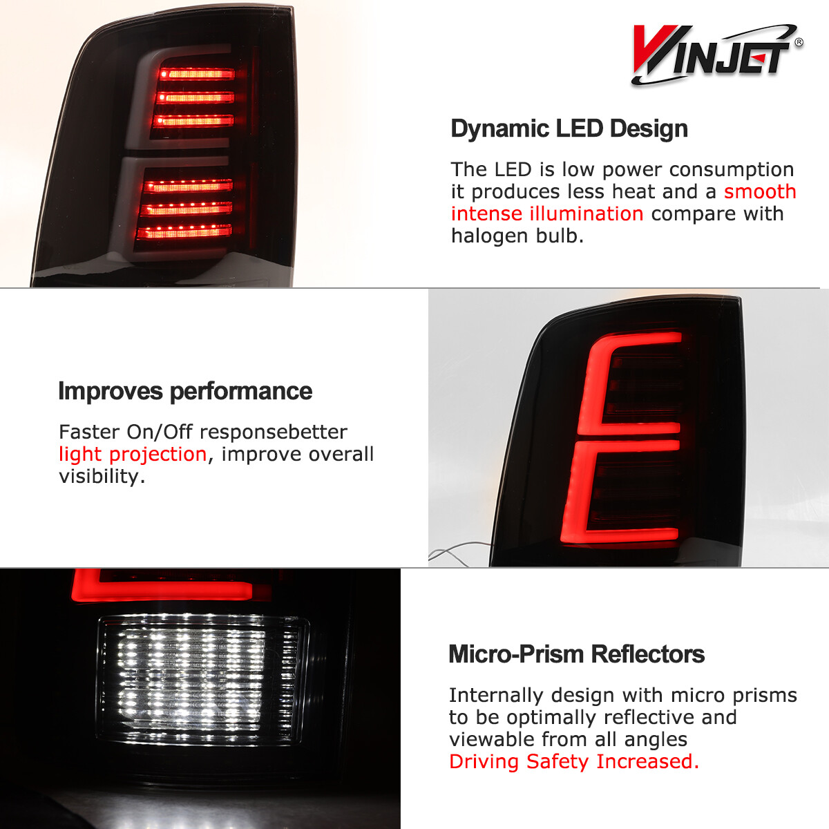 For 20092018 Dodge Ram 1500 2500 3500 LED Taillights Sequential Turn Signal L+R 887769691294 eBay