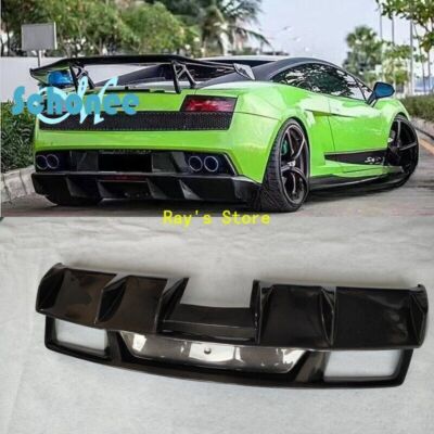 Carbon Fiber Rear Bumper Splitter Diffuser For Lamborghini Gallardo 550 560 570