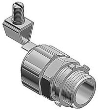 Thomas & Betts 5237GR, 2", Malleable Iron, LT Flexible Conduit Connector, 1 pc