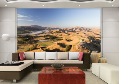 3D Mountains Trees 29735NA Wallpaper Wall Murals Removable Wallpaper Fay