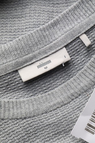 minimum Baumwoll-Strick-Pullover S hellgrau - Bild 5 von 5