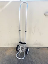 Aluminum Oxygen Tank Cylinder Cart Carrier Rolling 2 Wheel Fit D & E Cylinder