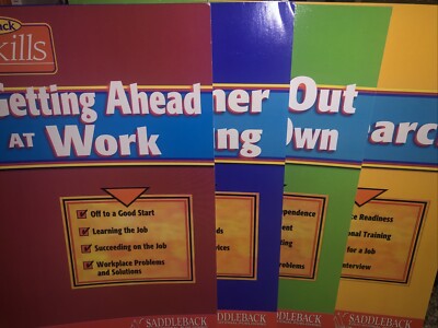 Lot Of 4 Saddleback Life skills Books New 