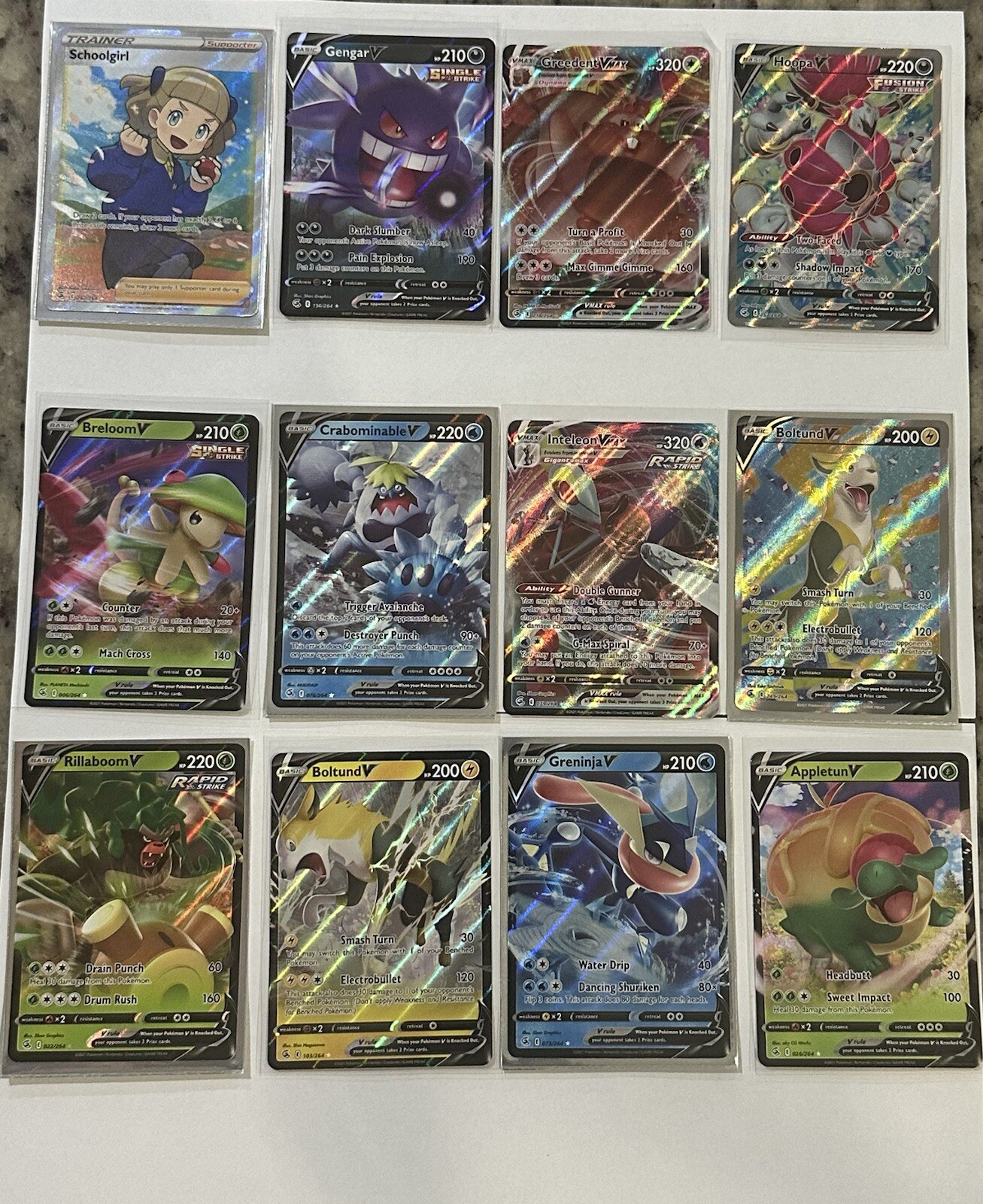 12 Rare Fusion Strike Pokémon TCG Cards for Your Collection
