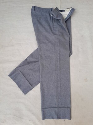 Burberry Pants Mens 36in Grey Thick Wool Pelican Trouser 80s Made