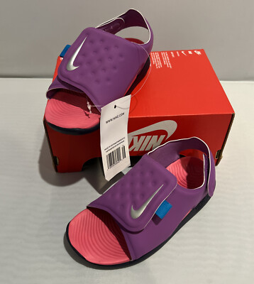 Nike Sunray Adjust (TD) Purple Nebula Metalic Silver AJ9077