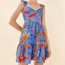 Sz S FARM RIO Macaw Party Mini Dress