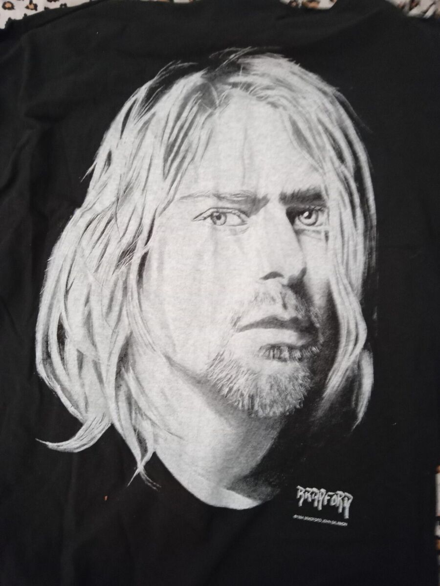 Vintage 90's 1994 Kurt Cobain T Shirt Bradford Gallery Sz XL Vintage 90's 1994 Kurt Cobain T Shirt Bradford Gallery Sz XL