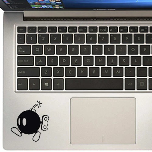 Mario Bomb Black for Macbook Air Pro Laptop Cup Car Window Vinyl Decal Sticker - Image 2 of 4