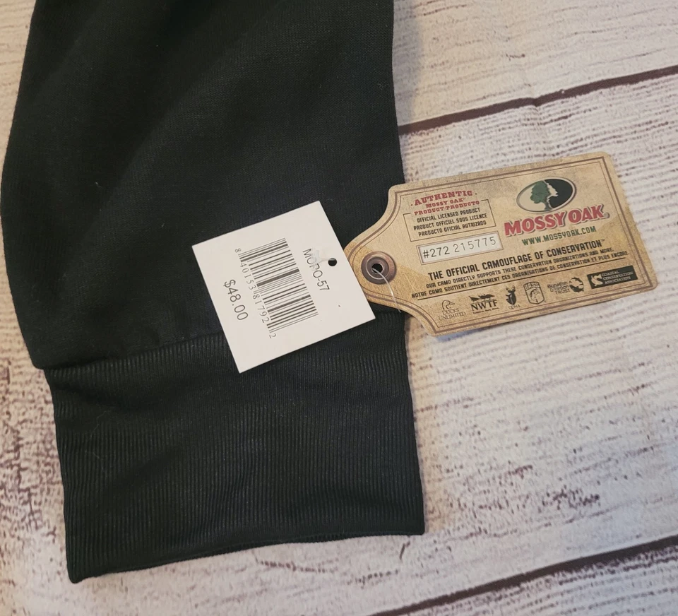 NWT Mossy Oak Brand Black USA Eagle Camo Hoodie Sweatshirt Mens XL - Image 4 of 4