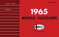1965 Ford Falcon, Comet, Fairlane Wiring Diagrams Manual - 11x17 inch COMB Bound