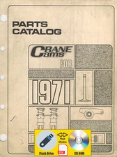 Crane Cams 1971 parts catalog PDF File USB Flash Drive