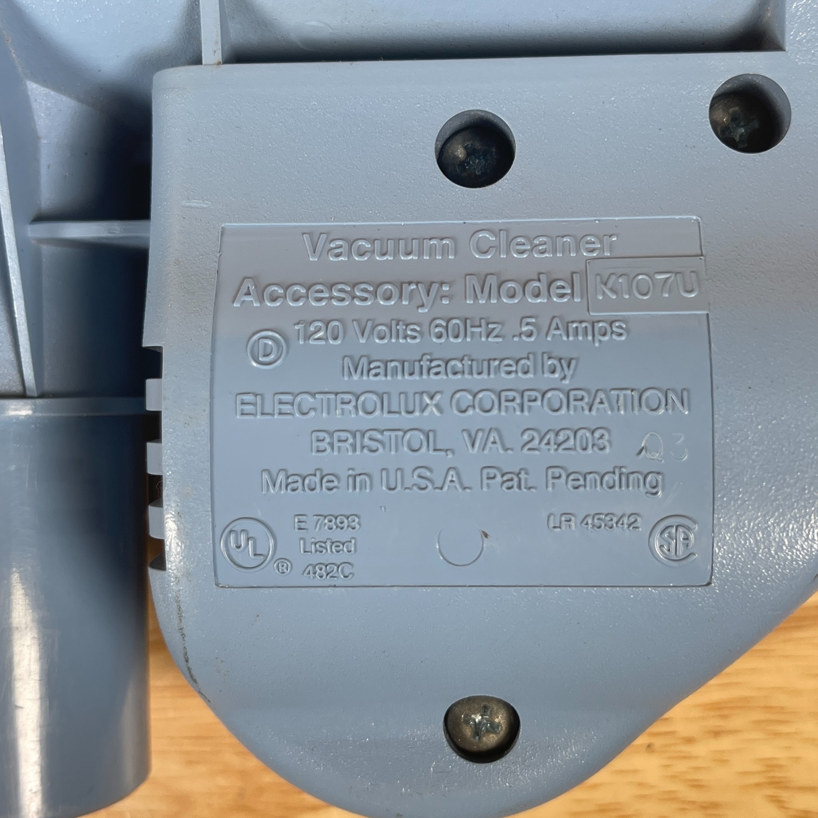 Electrolux Sidekick II K107U White/Gray Vacuum Cleaner Upholstery