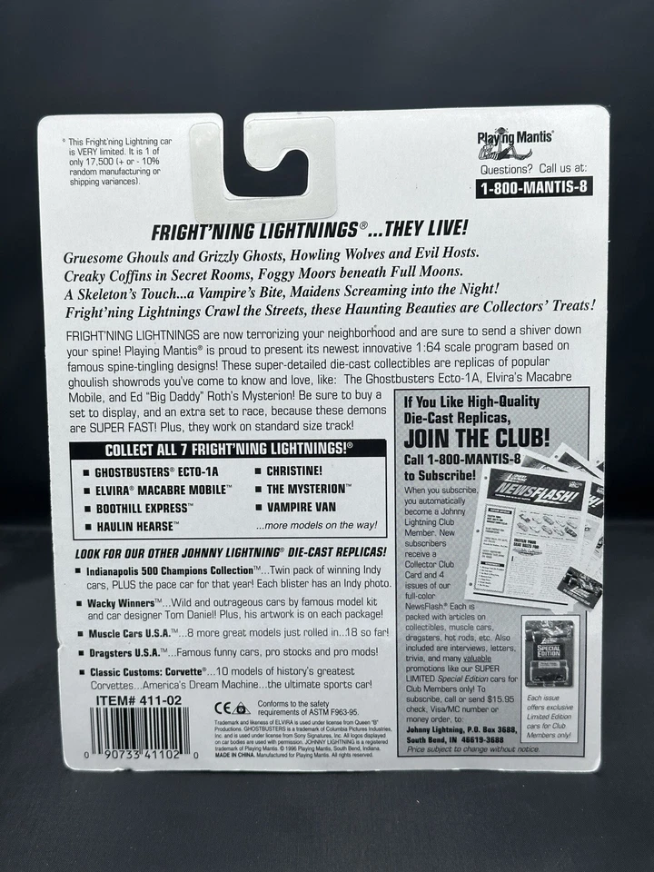 Johnny White Lightning Fright’ning Lightnings Series 2 Vampire Van Chase # 65 - Image 2 of 3