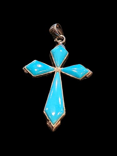 TURQUOISE CROSS PENDANT | eBay
