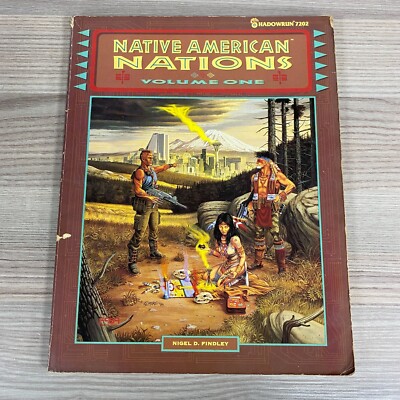 Shadowrun Indianer Nationen Band Eins 7202 Fasa RPG 1991 Weichrücken Sourcebook