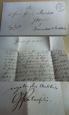 Letter HERO'S ACHIEVEMENTS 1867, from Superintendent Gottlob Samuel PARSLEY (1806-1890)