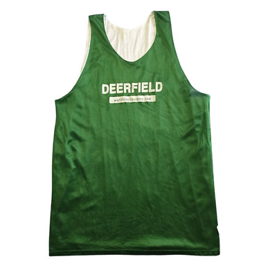 Deerfield Academy Lacrosse Jersey Size Adult XXL Green and White