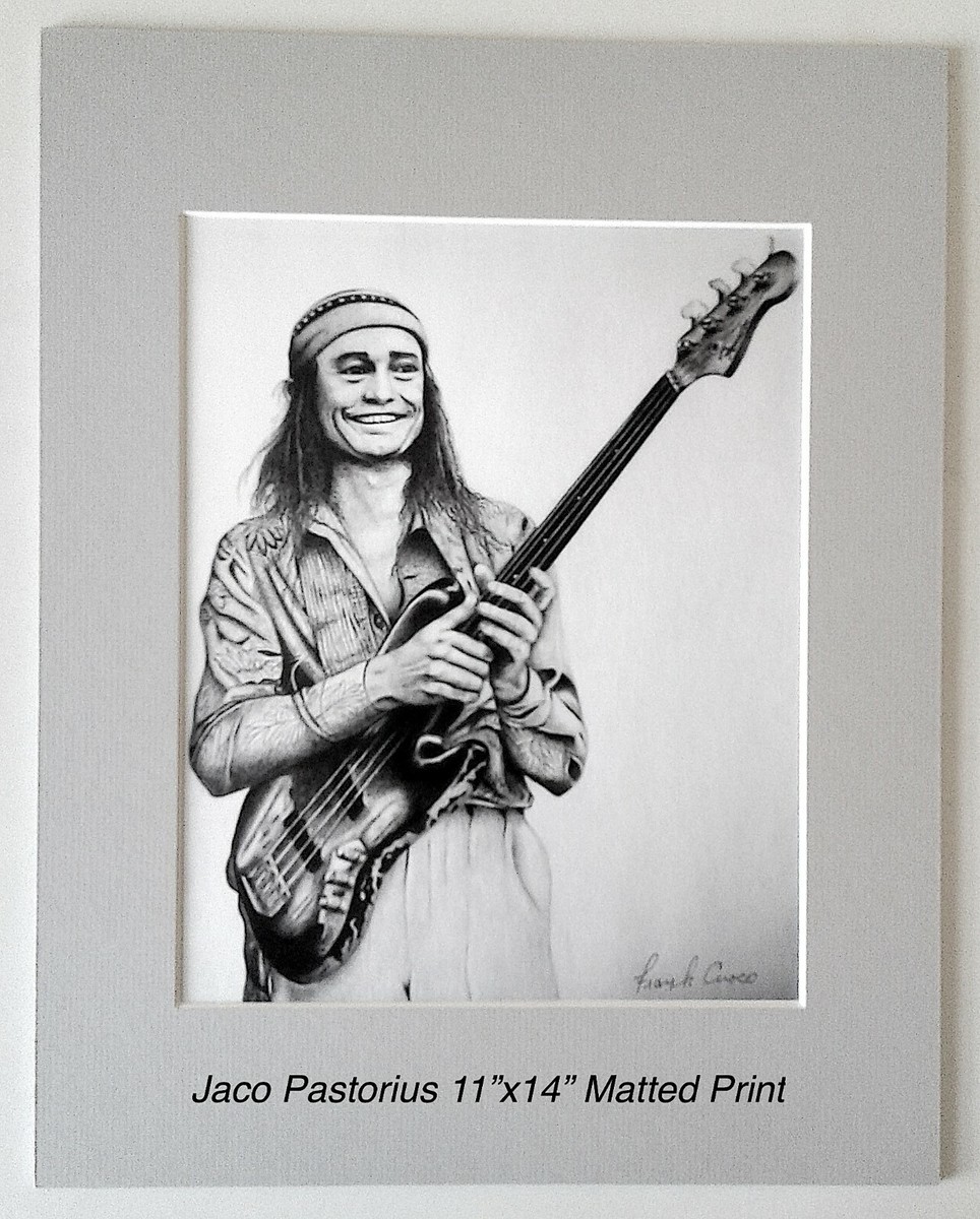 COOKS ART GALLERY JACO PASTORIUS SIGNED ART PRINT 11x14 MATTED | eBay