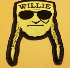 Willie Nelson Worldwide Ship Patch approx 2.5 x 3.75"