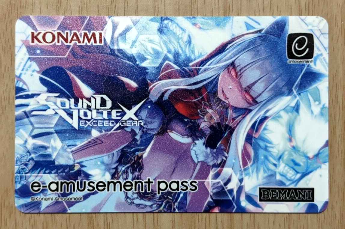 SOUND VOLTEX 限定キャンペーン　e-amusement pass NEW Konami e-AMUSEMENT PASS Card Sound Voltex 10th Anniversary | eBay
