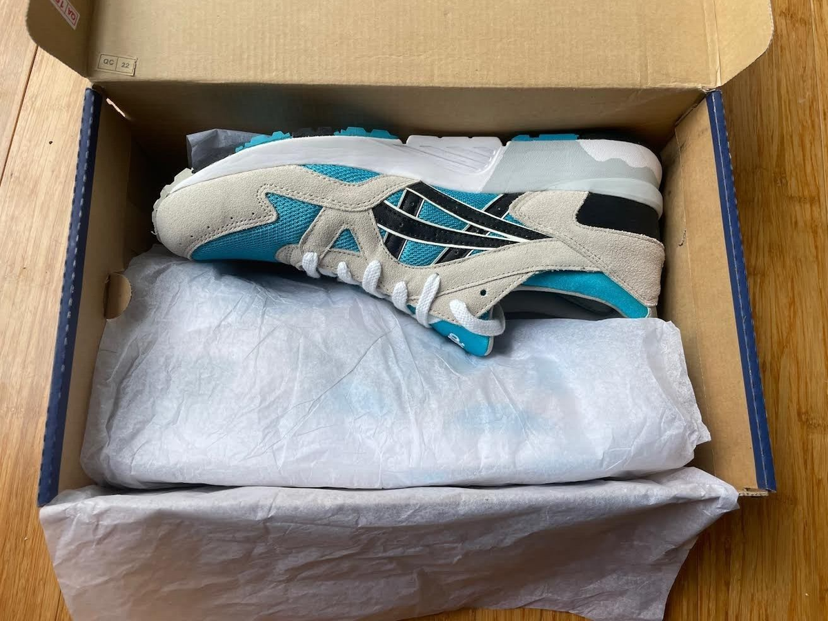 Ascics Gel-Lyte V H435L Atomic Blue/Black/White Men's US Size 11.5