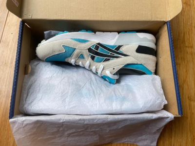 Ascics Gel-Lyte V H435L Atomic Blue/Black/White Men's US Size 11.5