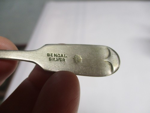 6 ANTIQUE D & A DANIEL & ARTER BRAZILIAN & BENGAL SILVER COFFEE TEASPOONS - Picture 5 of 5